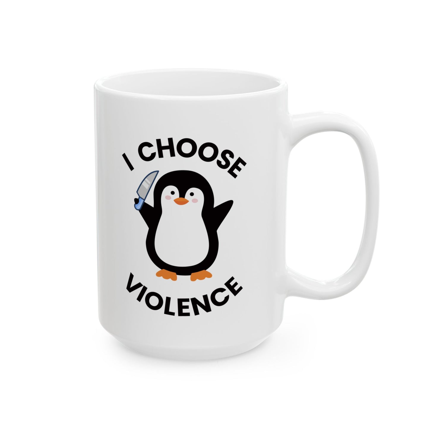 Violent Penguin Ceramic Mug
