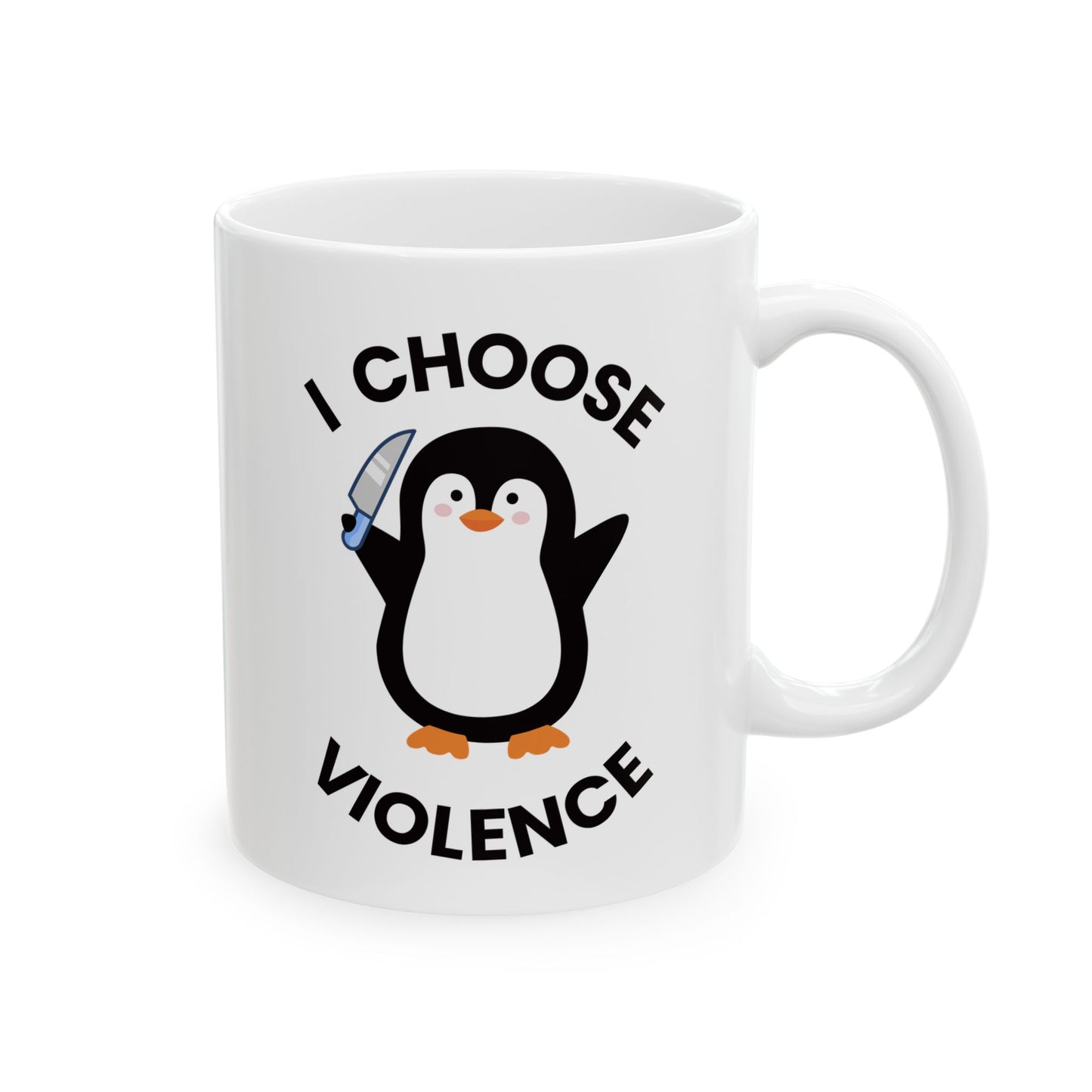 Violent Penguin Ceramic Mug