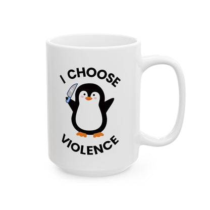 Violent Penguin Ceramic Mug