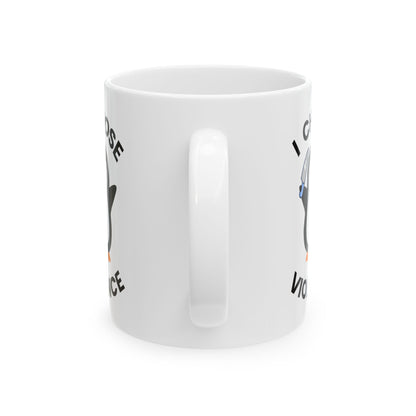 Violent Penguin Ceramic Mug