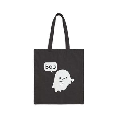 "Boo" Cotton Canvas Tote Bag