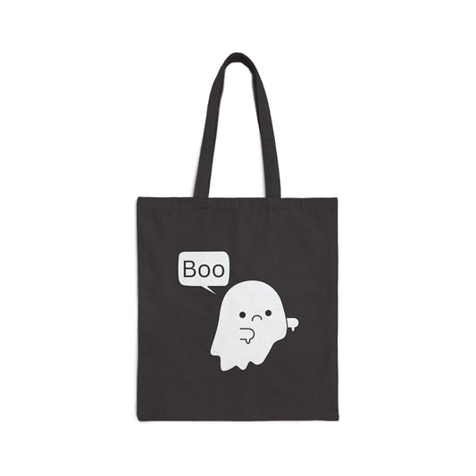 "Boo" Cotton Canvas Tote Bag