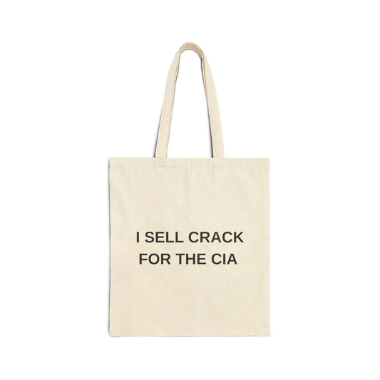 "CIA Asset" Cotton Canvas Tote Bag