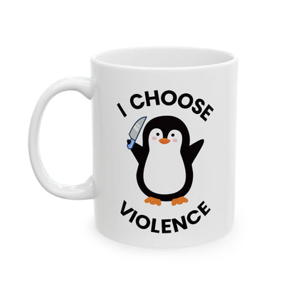 Violent Penguin Ceramic Mug