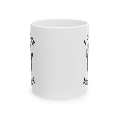 Violent Penguin Ceramic Mug