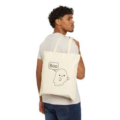 "Boo" Cotton Canvas Tote Bag